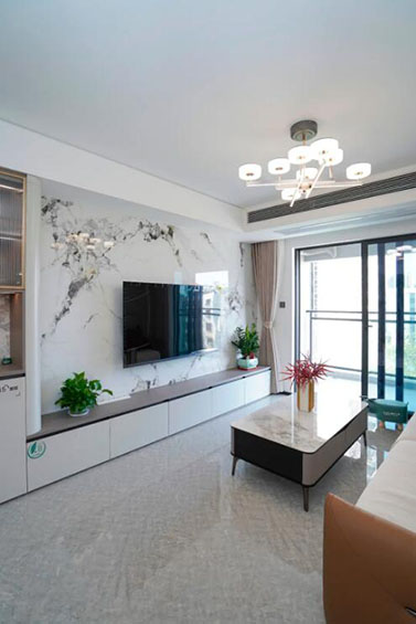 半開放式廚房聯(lián)動(dòng)餐廳，所有空間完美融合的現(xiàn)代風(fēng)格戶型！